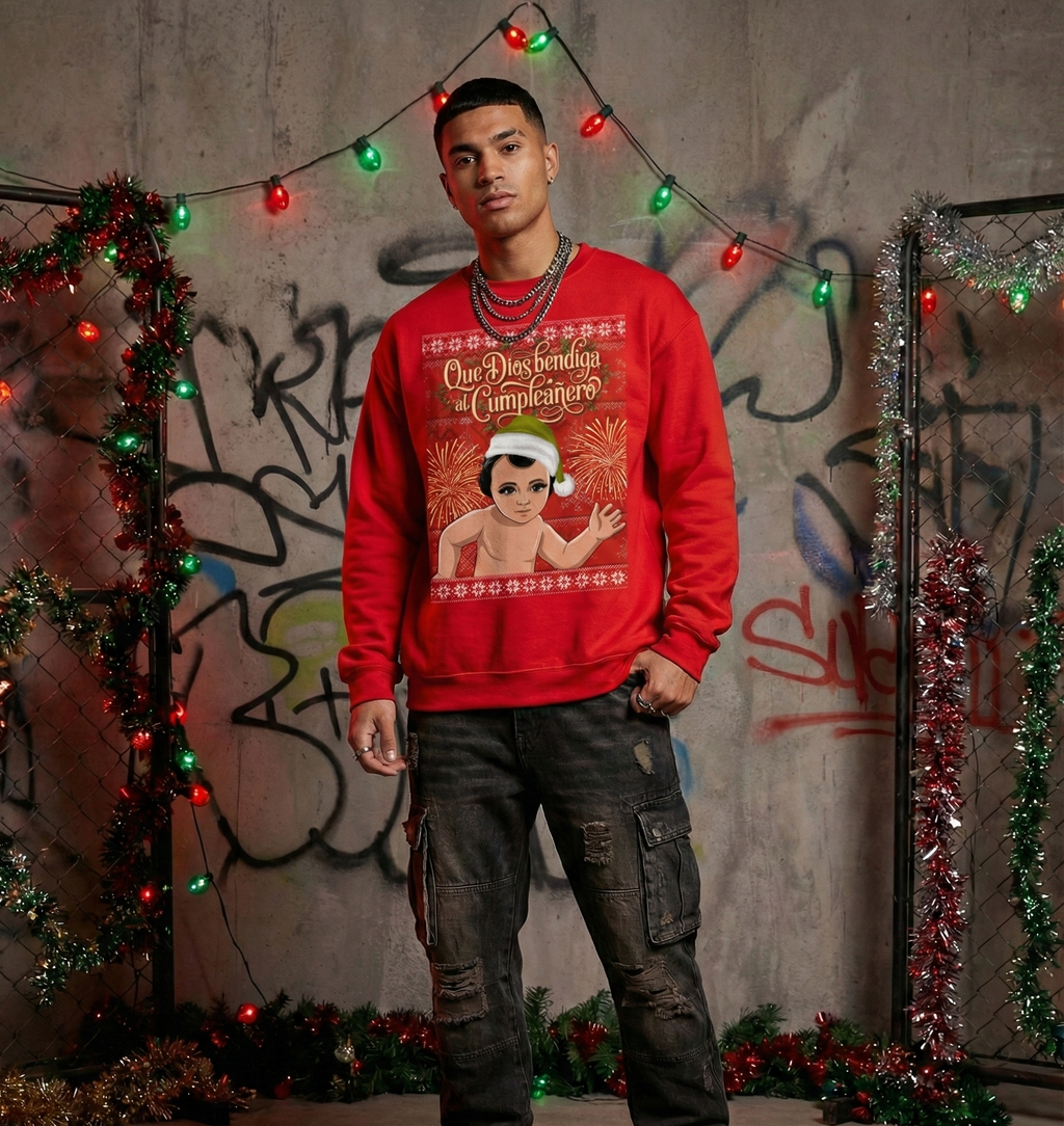 Dios bendiga al cumpleañero sudadera básica unisex