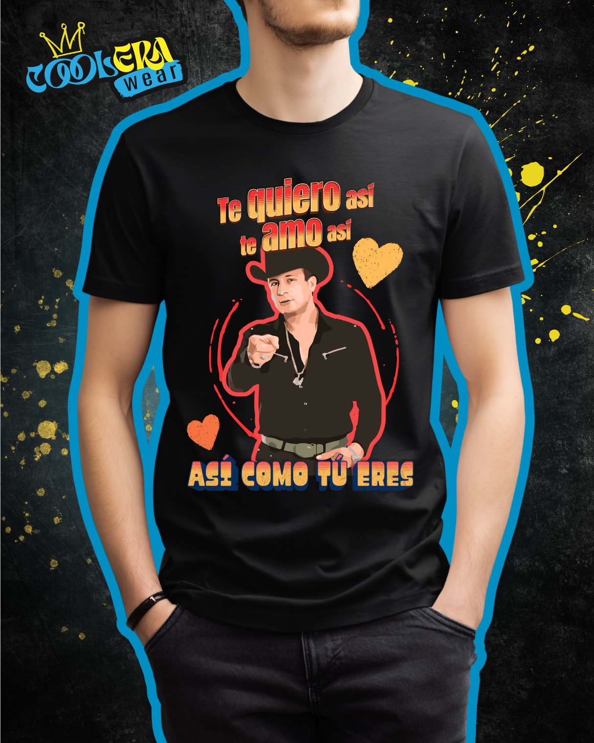 Te amo así Playera Manga Corta Hombre