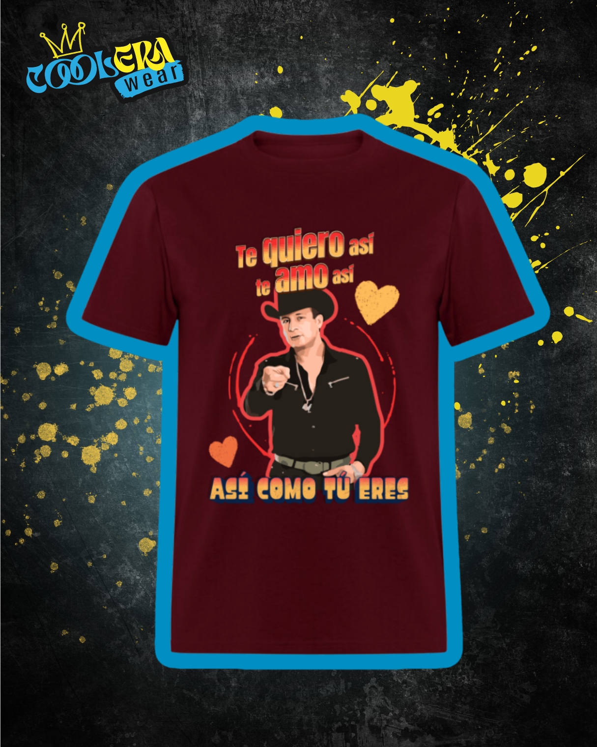 Te amo así Playera Manga Corta Hombre