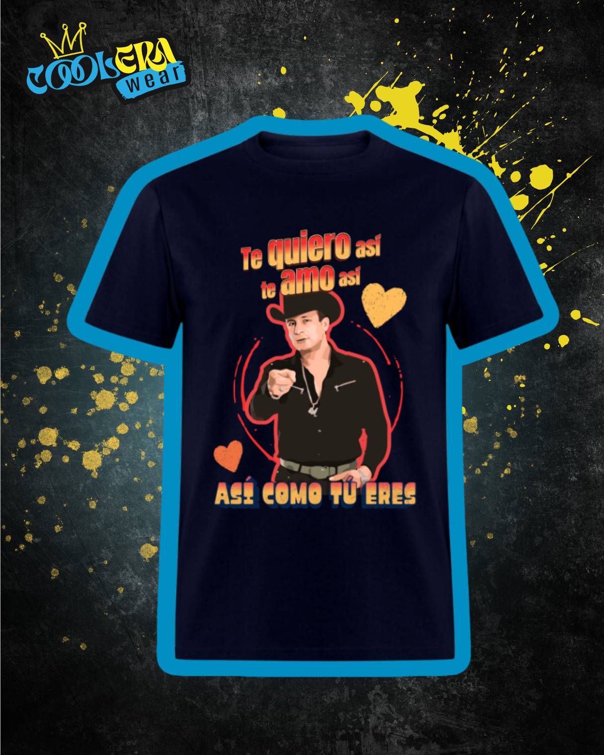 Te amo así Playera Manga Corta Hombre