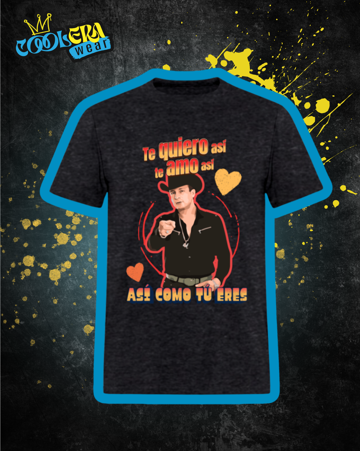 Te amo así Playera Manga Corta Hombre