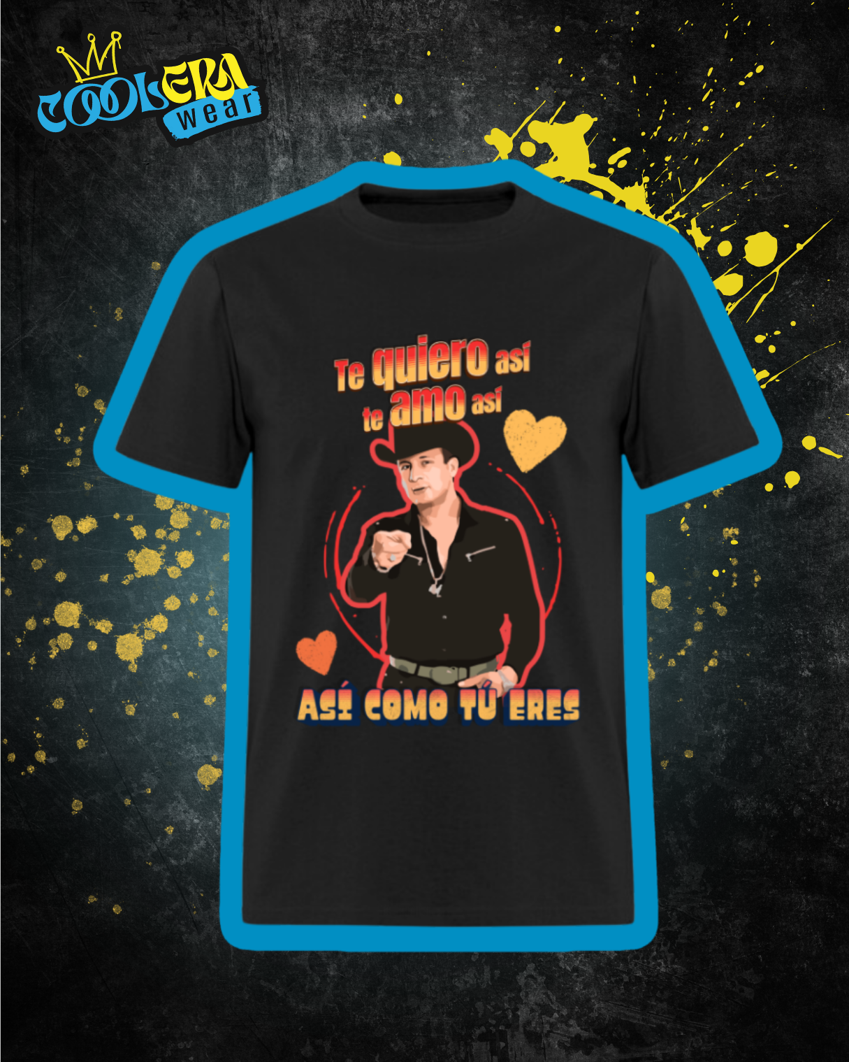 Te amo así Playera Manga Corta Hombre