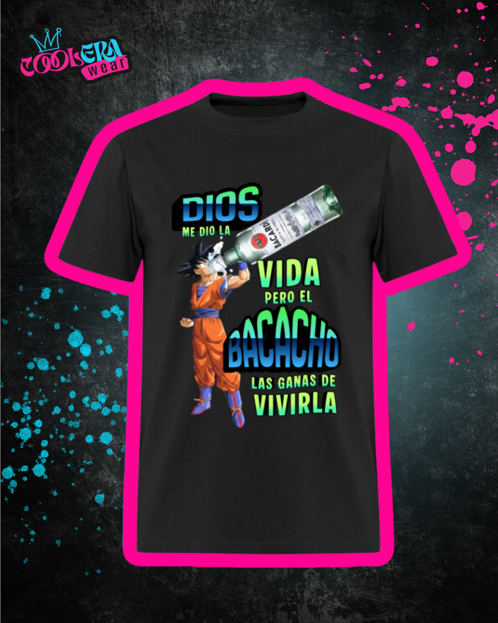 Bacacho Goku Playera Manga Corta Hombre