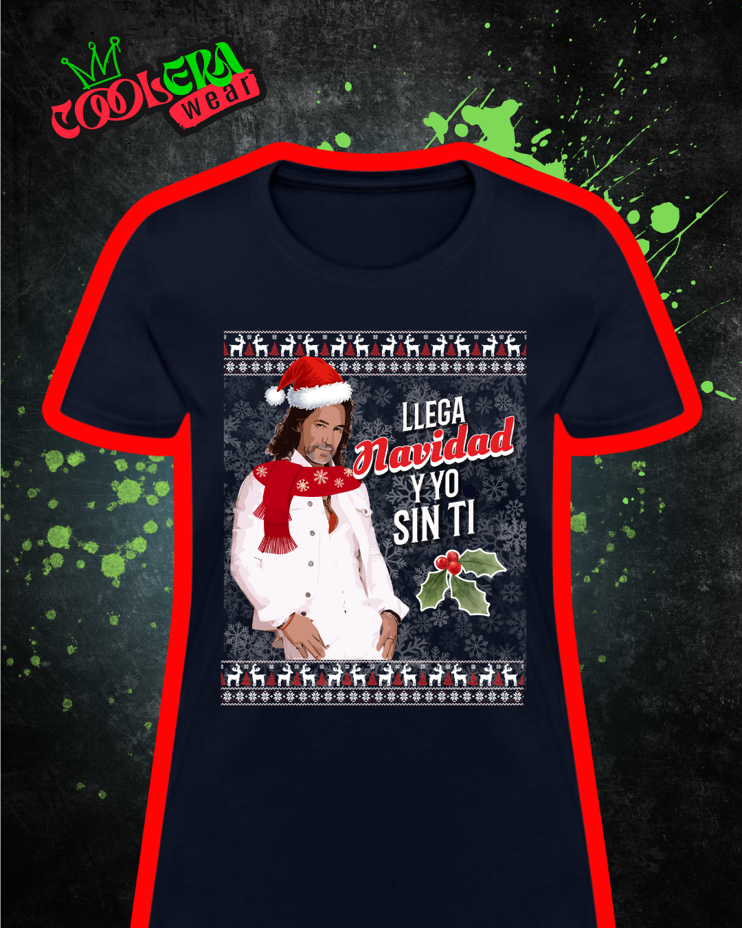 Navidad Sin Ti Playera Manga Corta Mujer