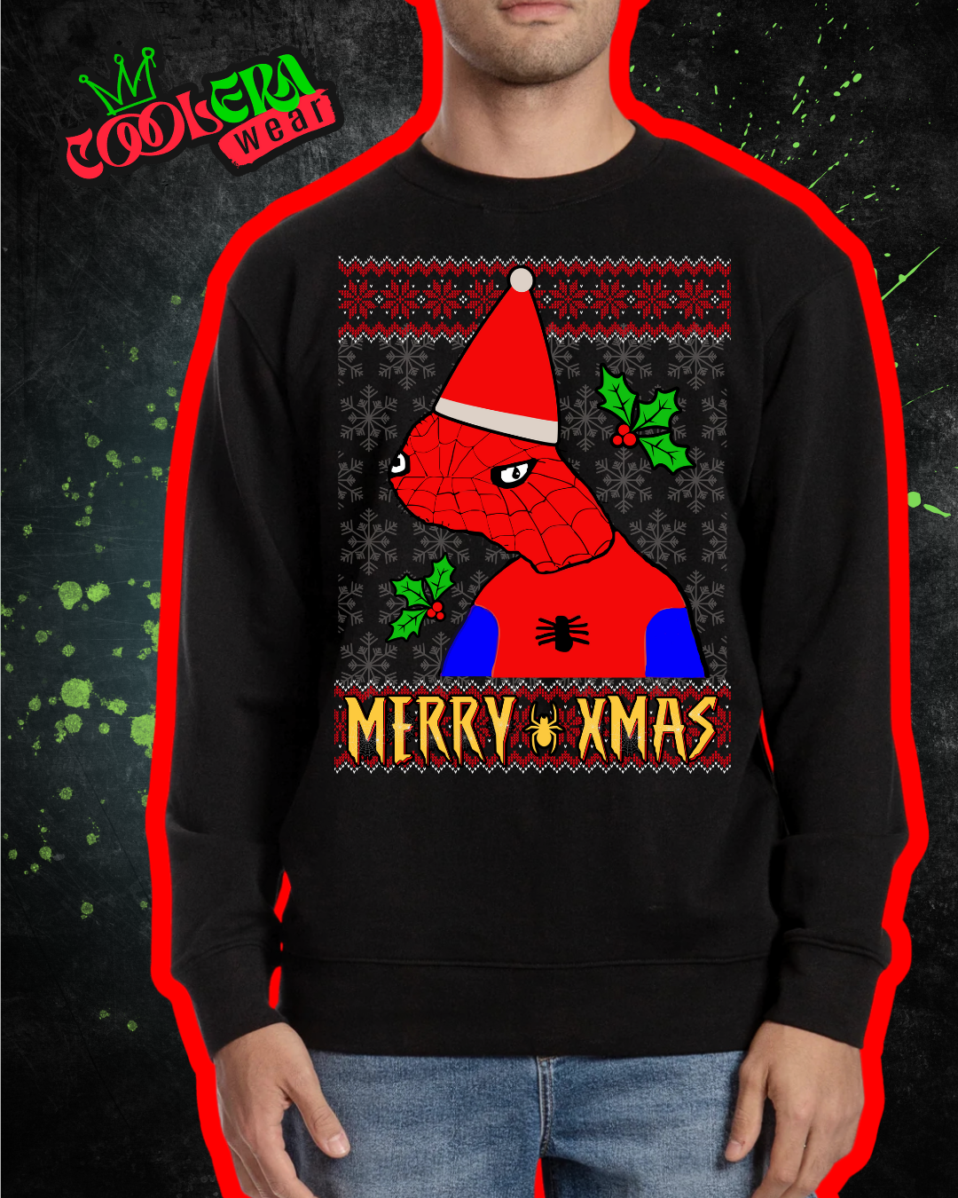 SpiterMan Navideño Suéter Básico