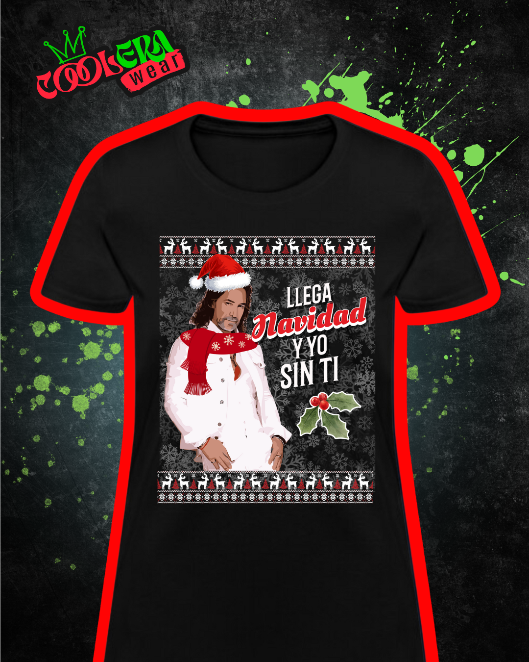 Navidad Sin Ti Playera Manga Corta Mujer