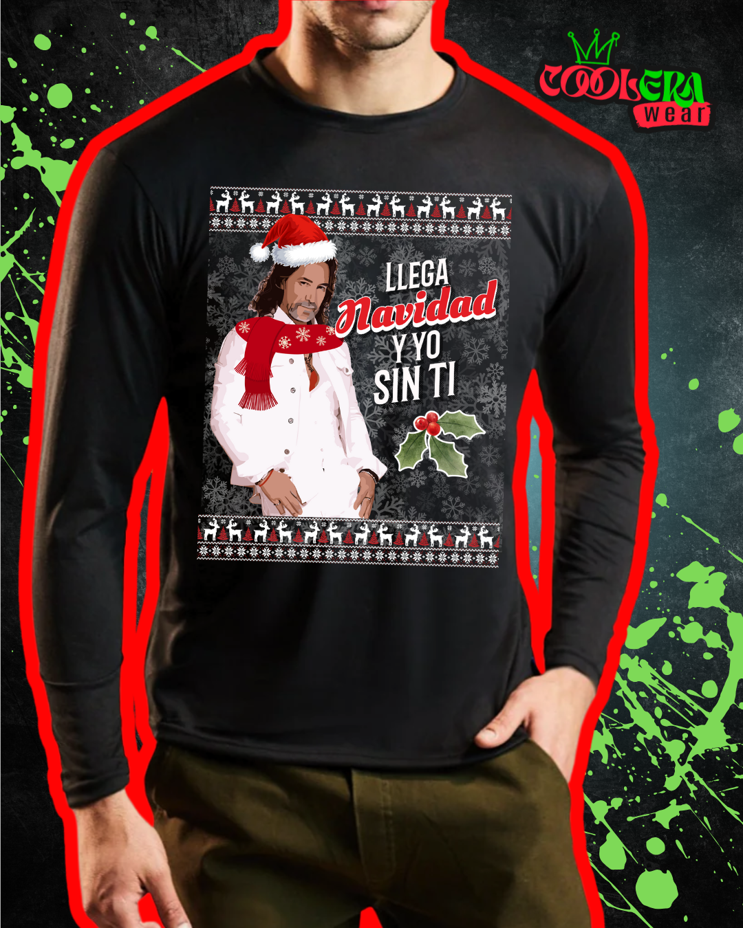 Navidad Sin Ti Playera Manga Larga Unisex