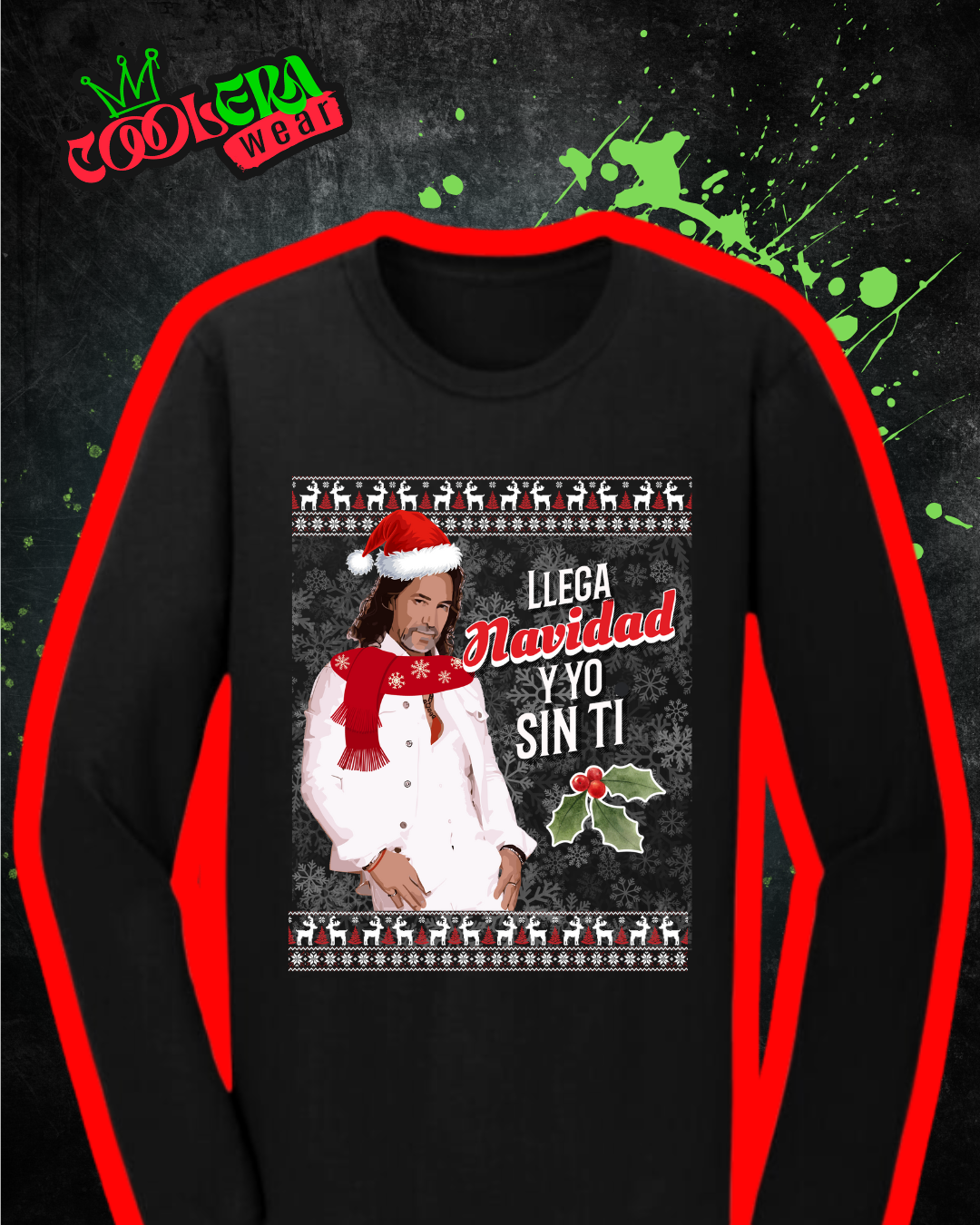 Navidad Sin Ti Playera Manga Larga Unisex