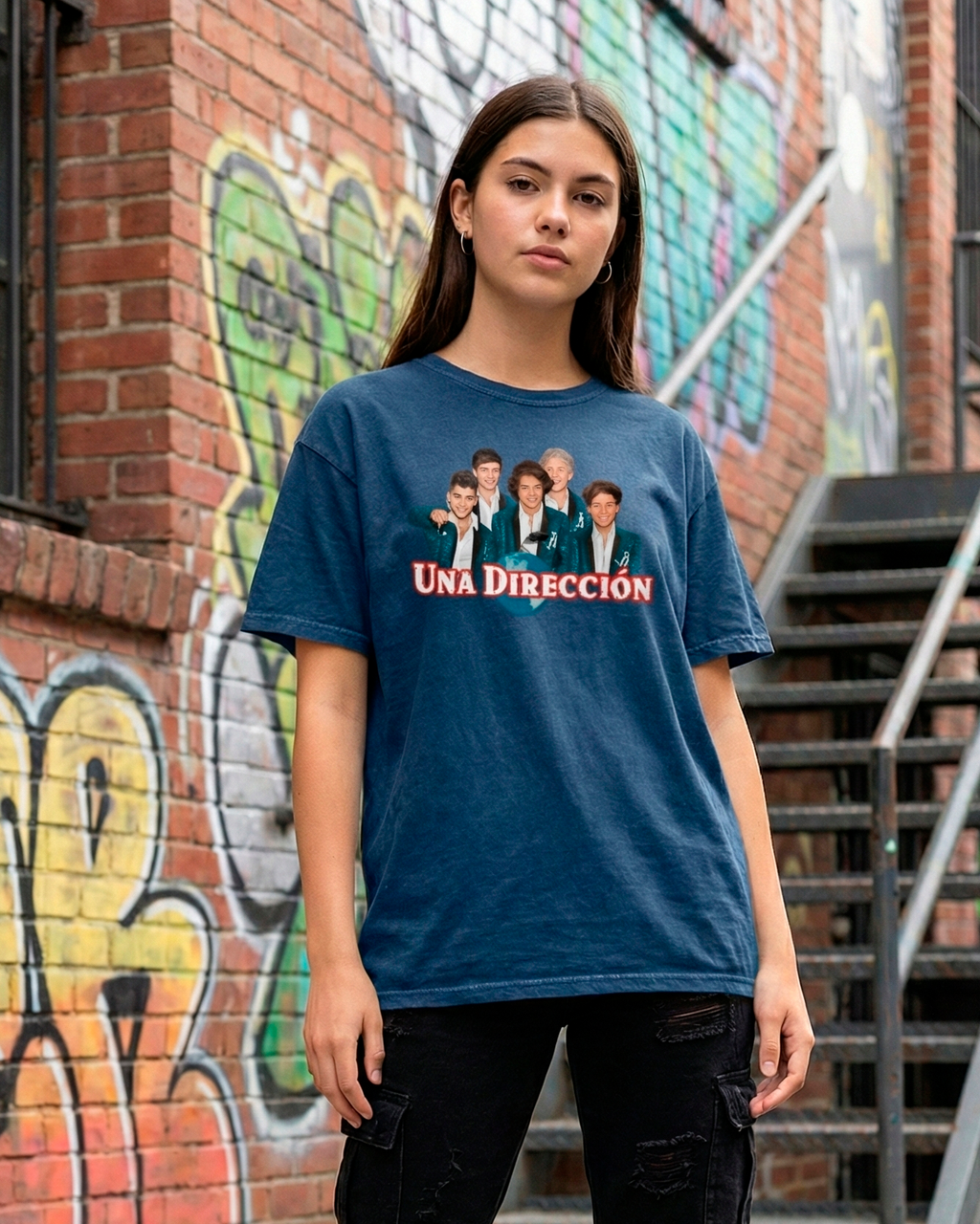 1D Una Dirección Mineral Wash Unisex